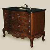 48'' Single Bathroom Vanity with Stone Top