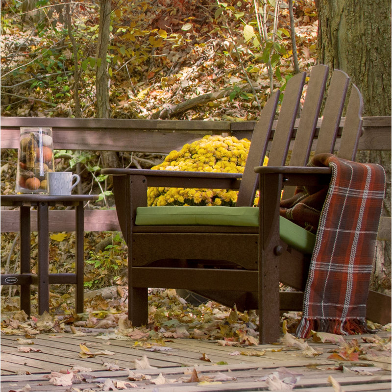 POLYWOOD Adirondack Seating Set 5 Piece Seating Group, Mahogany