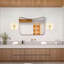 Applique murale glamour art déco avec abat-jour imitation marbre