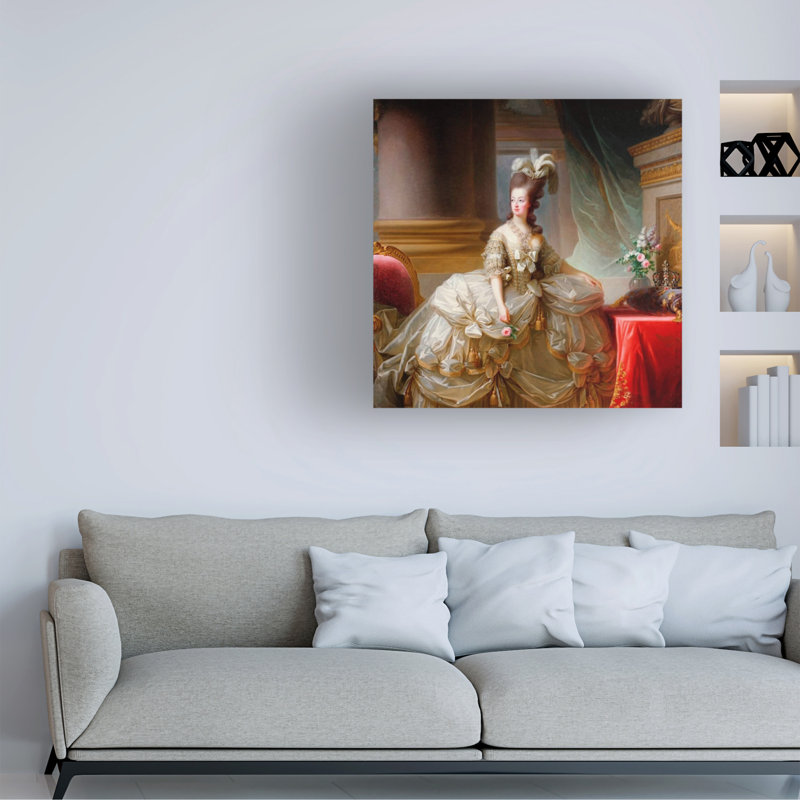 Art sur toile Marcus Jules Marie Antoinette, H 18 po x l 18 po