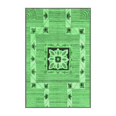 Washable Geometric Indoor Rug
