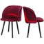 Jacalyn 47 cm H Upholstered Velvet Dining Chair-1704106335-1704106334