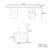 Simple and luxurious rectangular dining table set-106011402