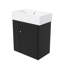 Meuble-lavabo mural 21,6 pouces avec évier et rangement ouvert à gauche-933425541