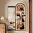 Minimalist Retro Pegboard Storage Full-Length Mirror-110939618