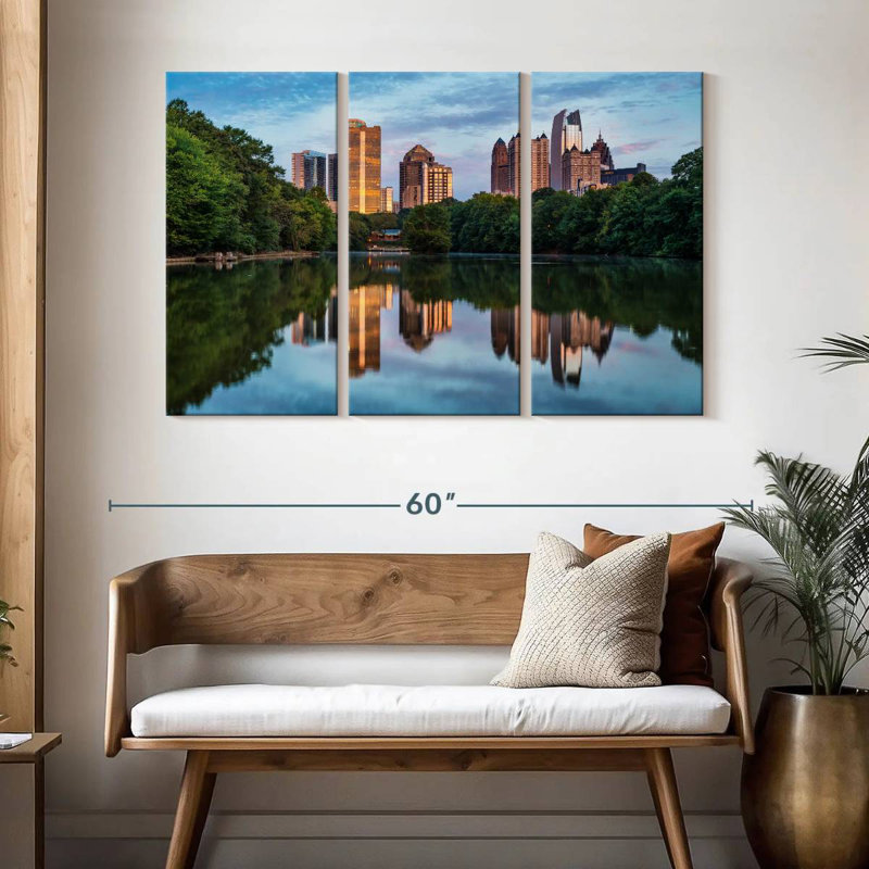 Rorry Atlanta Skyline Reflections, 32" H x 50" W