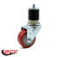 3 Inch  Polyurethane Swivel 1-7/8 Inch Expanding Stem Caster Set 2 Brake SCC/SCC-EX20S314-PPUB-2-TLB-2-MTG21-88885017