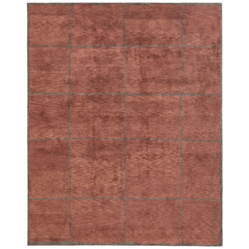Tapis d'intérieur en laine touffeté à la main Merritt Tira, Rectangle 7 pi 9 po x 9 pi 9 po