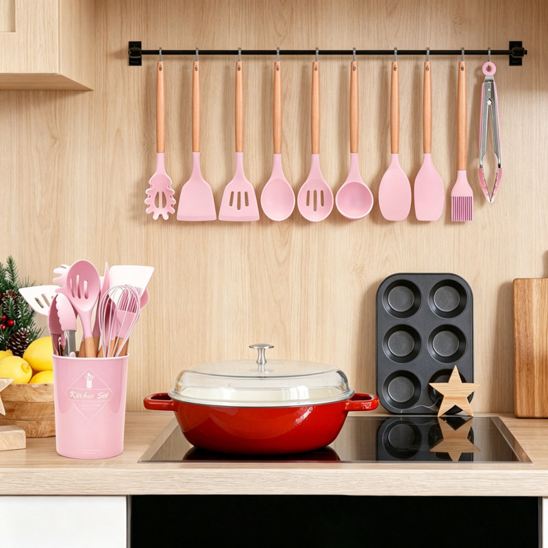 Skyicei L 23 Utensil Set, Pink