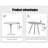 Dining Tables (table Only, No Chairs, Complete With Top And Legs), 31.5 In Mdf Steel Modern Kitchen Table