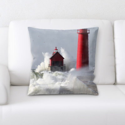 Focus Microsuede Reversible Throw Pillow