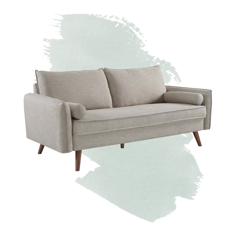 Canapé Carson Carrington Hedeby, Mélange de polyester beige, H 33,5 po x l 72 po x P 32,5 po