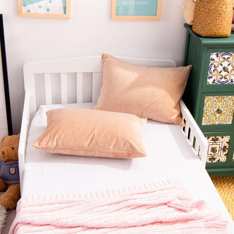 Solid Velvet Toddler Pillowcases, Pink