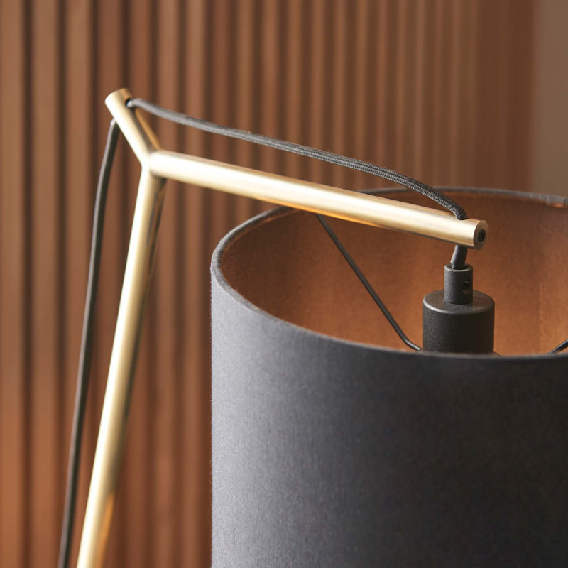 Meggan Metal Table Lamp, Brass