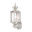 Lanterne murale d'extérieur en verre biseauté H 17,5 po Amberdawn-59544576