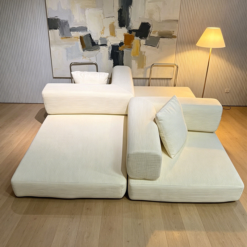 Upholstered Futon, Ancient White