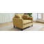 Fauteuil surdimensionné de 46,3 po, tissu chenille, fauteuil confortable et demi-canapé simple avec coussin-1201037258