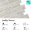 Carrelage mosaïque blanc en pvc 10 po x 10 po blanc