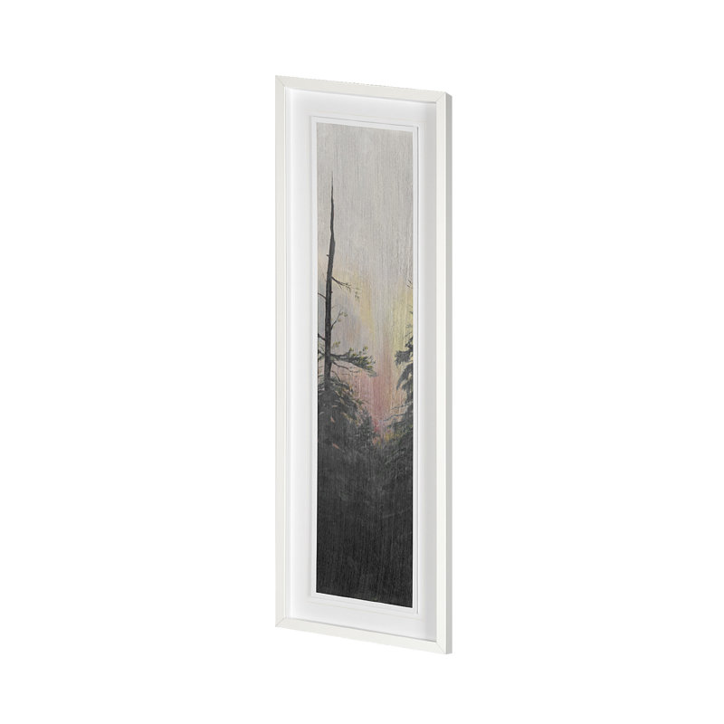 «Pacific Northwest» par Sandra Lafrate, reproduction d'art encadrée à la main mat sous verre, Panel V