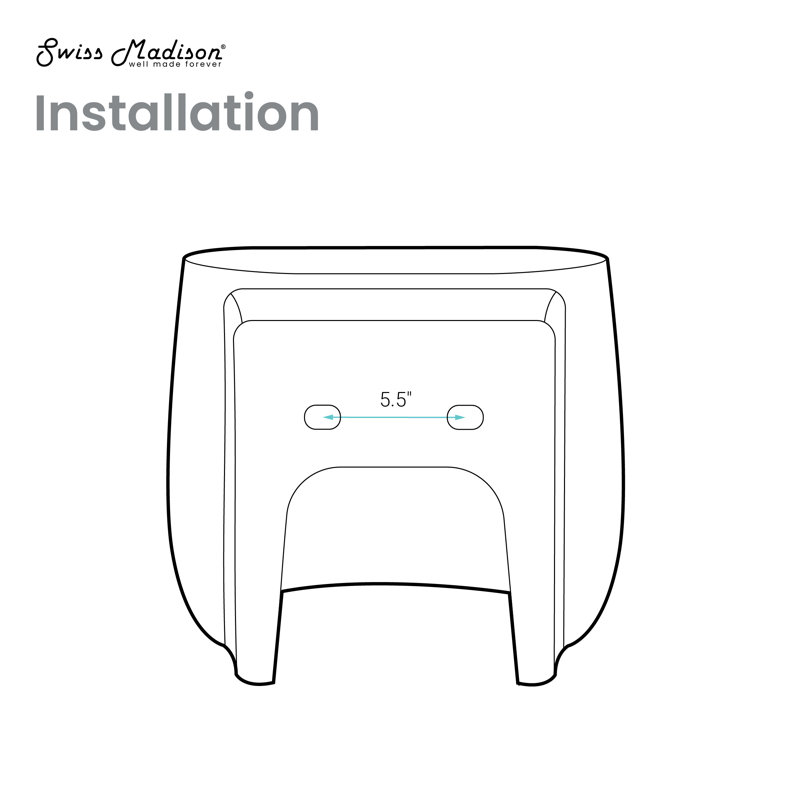 Lavabo mural Ivy, Blanc brillant