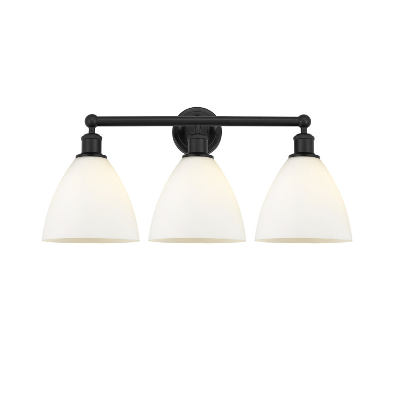 Amane 3 - Light Dimmable Vanity Light, Matte Black, Matte White