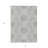 3' X 5' Gray Silver And Ivory Floral Medallion Washable Indoor Outdoor Area Rug