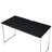 Rectangular Desk With Metal Frame