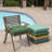 ARDEN Foam Outdoor Seat Cushions, 19 x 19, Premium High-Density Foam, Never Flattens, Weather-Proof for Outdoor Chairs Bright Moss Green Leala-1190040410