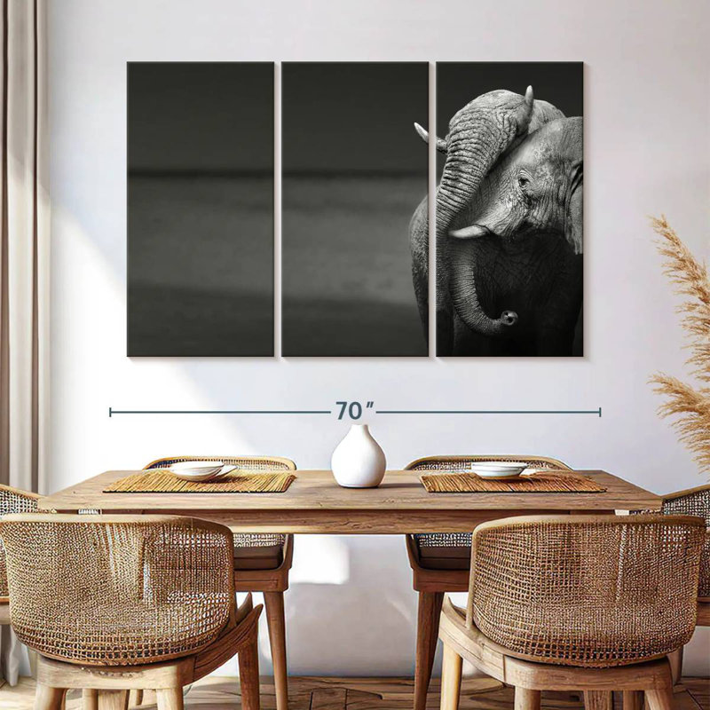 Brampt Elephants Love, 42" H x 65" W