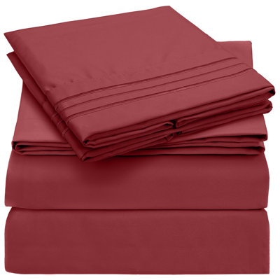 Draps Mellanni 1800 rouge brique