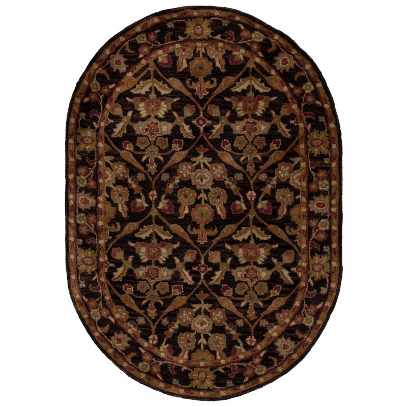Dunbar Hand Tufted Wool Oriental Rug, Oval 4'6" X 6'6" 