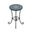 Table d'appoint de patio avec tablette
