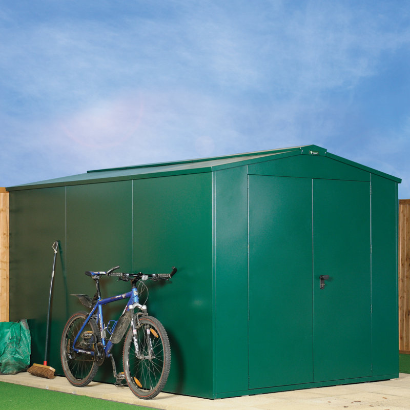 Gladiator 7 ft. W x 11 ft. D Apex Metal Shed, Green