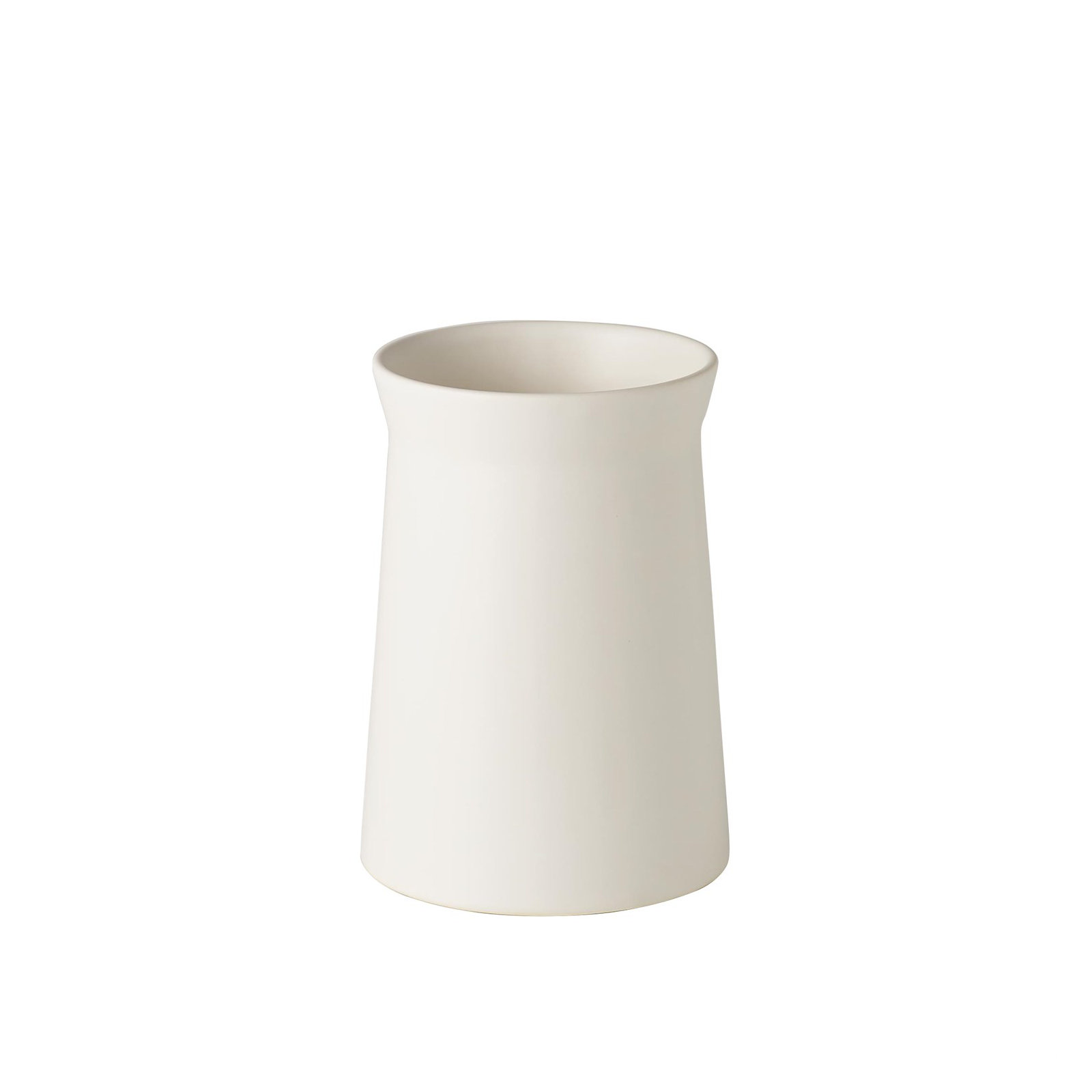 Leyton Handmade Ceramic Table Vase, 7.5" H x 5.25" W x 5.25" D, Moon