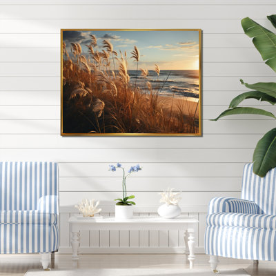 " Beach Grass Sunkissed Sands I "