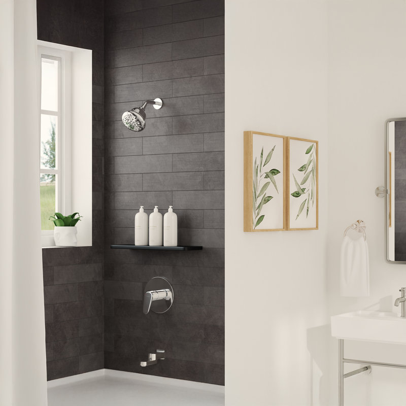 Bec de baignoire pliable avec inverseur, options de connexion universelle, Chrome