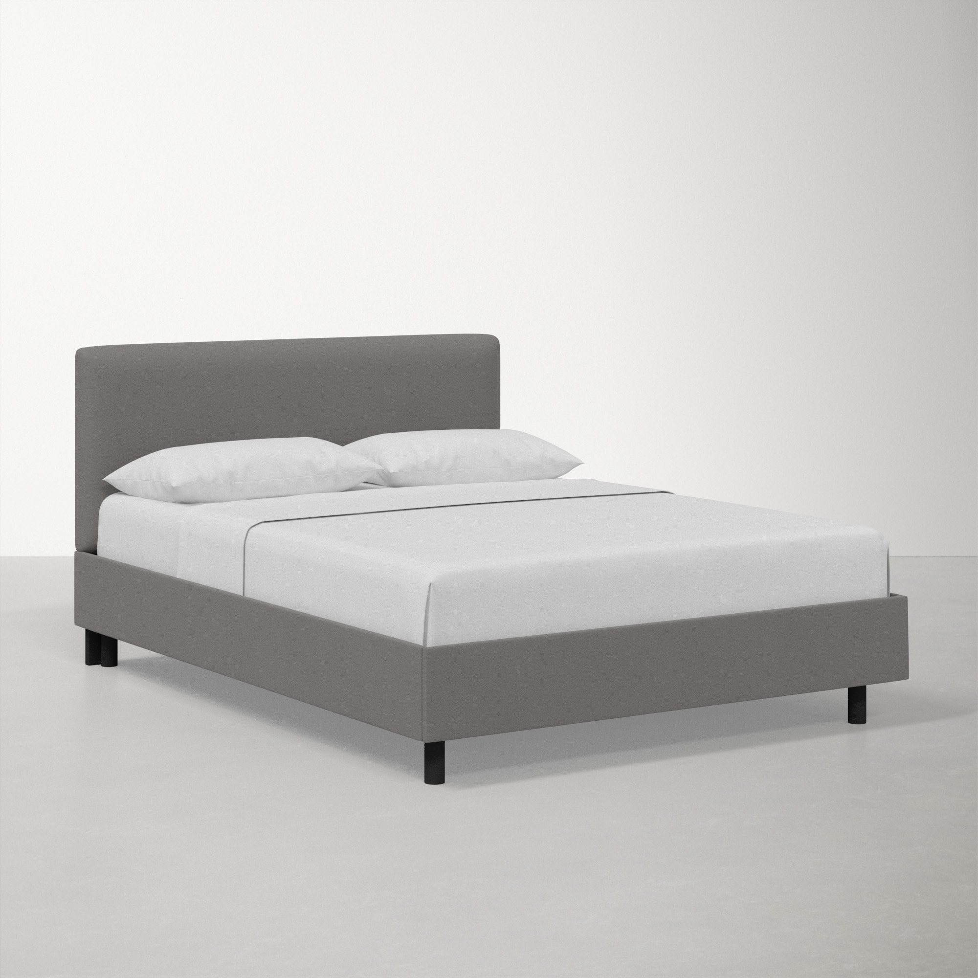 Pyburn Upholstered Bed, Classic Otter Performance Velvet, California King