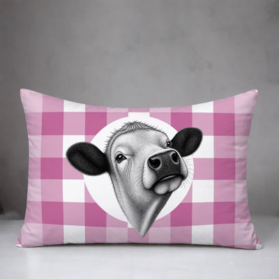 Cow Indoor/Outdoor Reversible Pillow