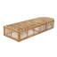 Chaise longue d'extérieur moderne en bois d'acacia Blyden avec dossier réglable à 3 positions pour patio, piscine et jardin