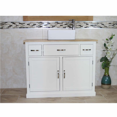 Kanye 1000 mm Freestanding Single Vanity with Vessel Ceramic Basin