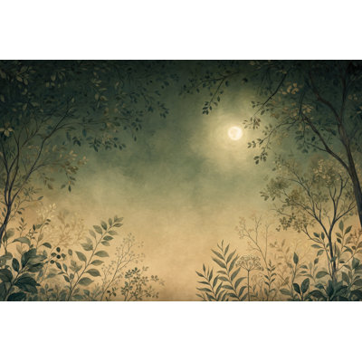 Murale aquarelle Lune