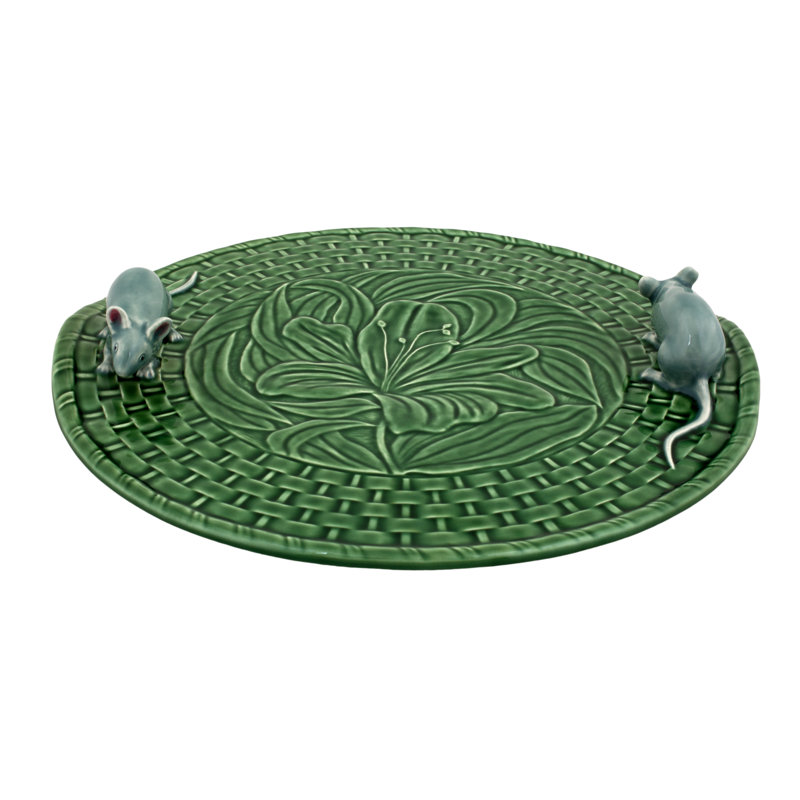 Lily Earthenware Cheese Board, Green
