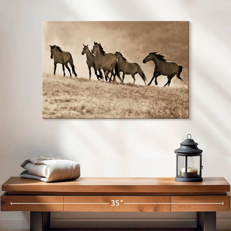 Brampt Kicking Dust, 16" H x 24" W