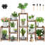 Support à plante en bois pour plante d'intérieur en coin