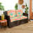 Outdoor 5'' Loveseat Seat / Back Cushion