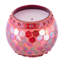 Bougie de votive à paraffine en mosaïque à cire de style soirée