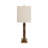 Daye 26X16" Rectangle Marble Lamp With Antique Brass, Brown