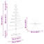Wooden Christmas Tree with Stand Brown Bamboo-1332313352