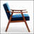 Accent Chair with Velvet Upholstery and Solid Wood Frame, Classic Mid-Century Modern Living Room Furniture for Extra Seating-700613188