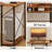 Didi 120cm W Rectangle Computer Desk with Hutch and Cabinet Home Office Desk Gaming Desk-1205409039